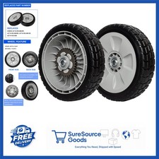 Lawn Mower Rear Drive Wheel Assembly 8" Plastic Set of 2 Vehicle Specific Fit