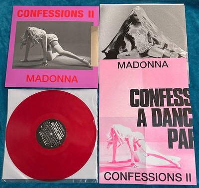 Madonna Confessions II LP Translucent Red Vinyl