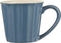 Tasse, Becher Mynte Cornflower Dunkelblau FüR 250Ml Steingut Ib Laursen