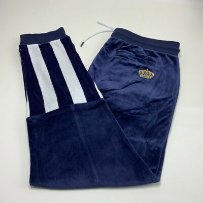 Troop Navy White Crown Royal Velour Track Pants NWT