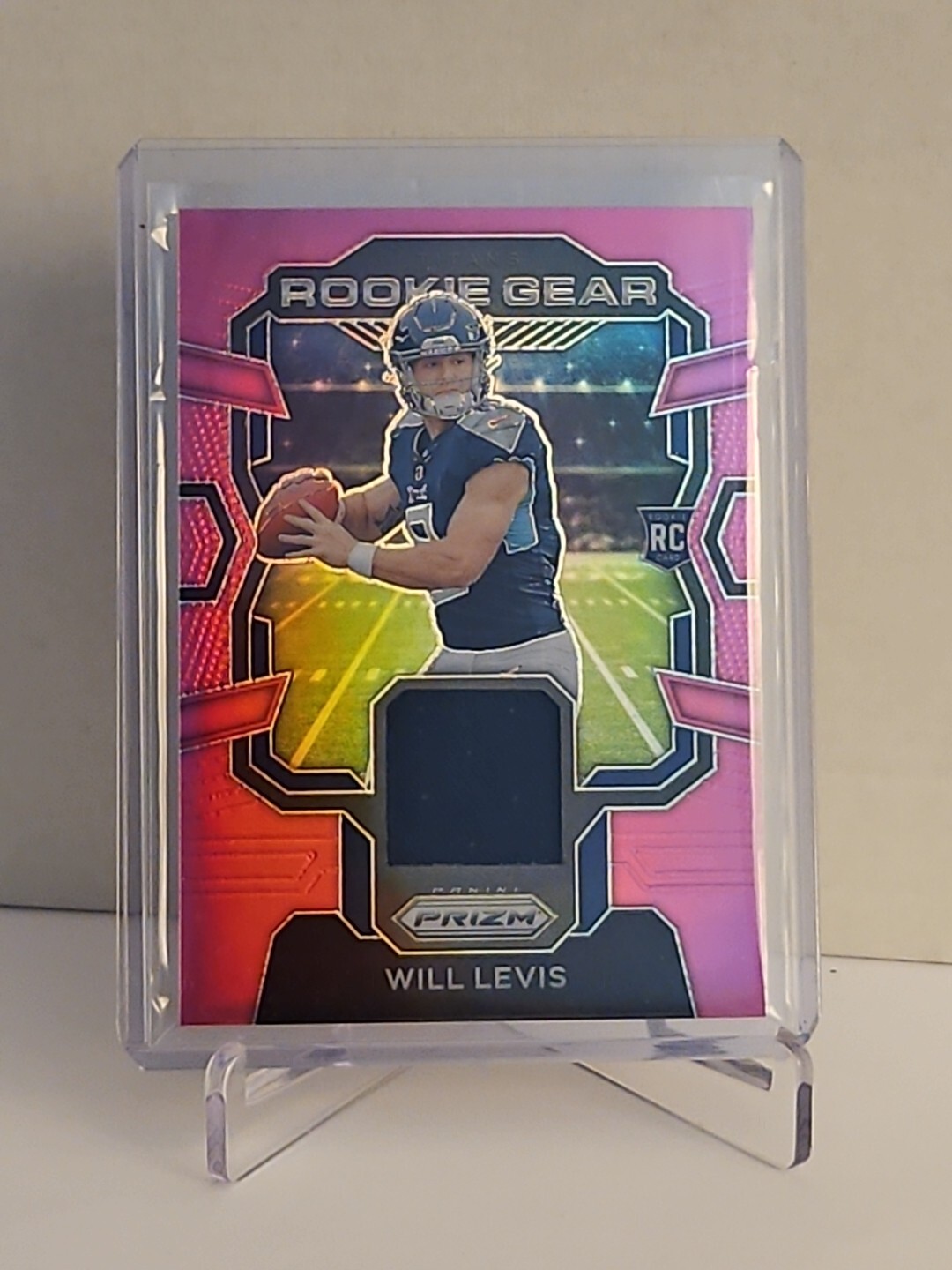 🔥2023 Panini Prizm - Rookie Gear Pink Prizm #RG-WL Will Levis (MEM, RC)💯🏈