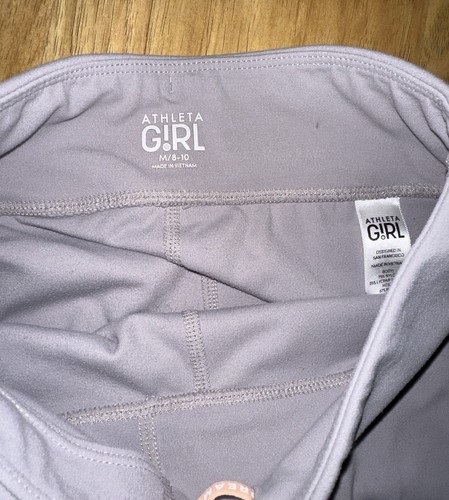 Athleta Girl Gray Capri Leggings Size Medium 8 - 10 Dream Crazy Big Pants - Picture 3 of 7