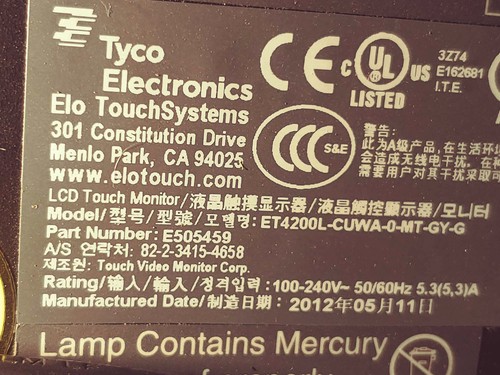 ELO ET4200L-CUWA Power Supply Board E156400 DFP450241 - Picture 6 of 8