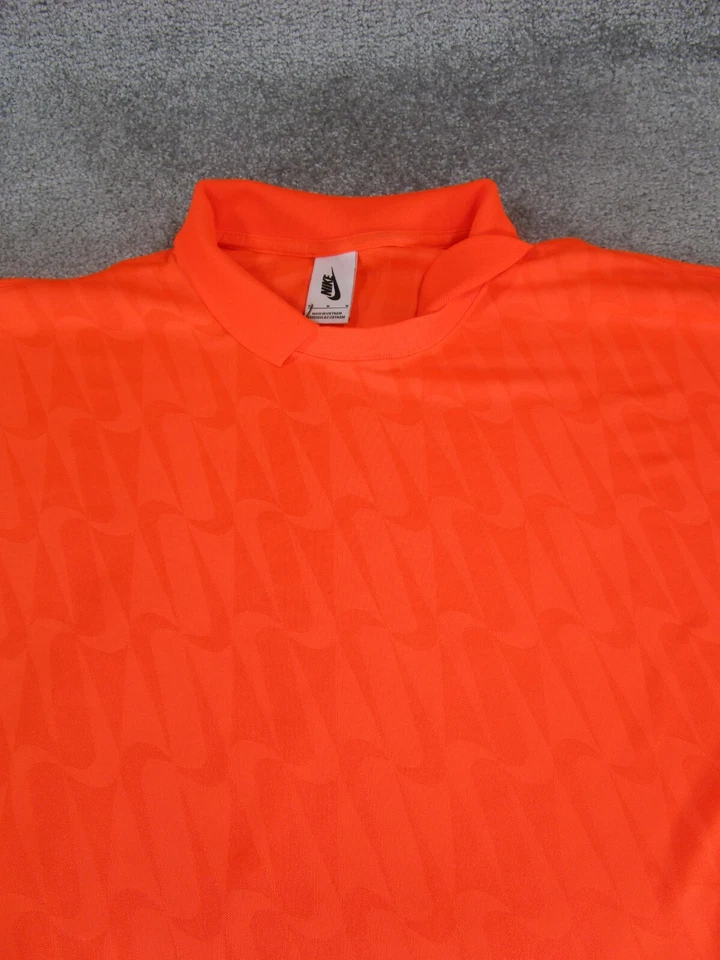 Camisa Polo Nike Lab Para Mujer Mediana Naranja De Gran Tamaño Calce Suelto Bowerman DR 01* Foto 2 de 4