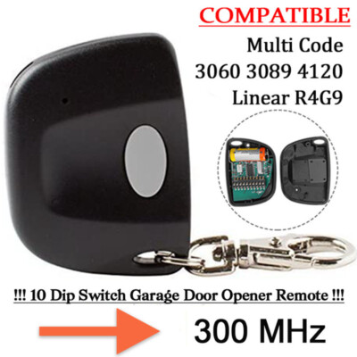 For Multi-Code 3089 2-Pcs MultiCode 308911 Linear MCS308911 Garage Gate Remote
