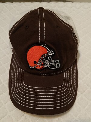 Cleveland Browns Mens Hat Reebok Orange One Size NFL Football On Field Vintage 