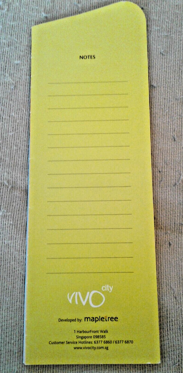 VivoCity Mall Map 2006 Singapore Asia Retail Stores Shopping