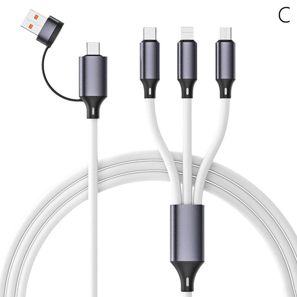 3 in 1 Fast Charging Cable USB Universal Cell Phone Charger Cord Data