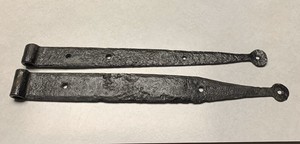 Antique Hand Forged Strap Barn Door Hinges 16 17 Ebay