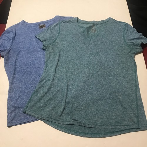 Izod Danskin Tops Size L Ladies Workout Set Short Sleeves 4071