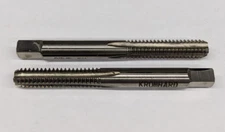 2 Kromhard 1/4"-20 NC Hand Bottoming Taps HSS GH20 4 Flute UK - Bottom