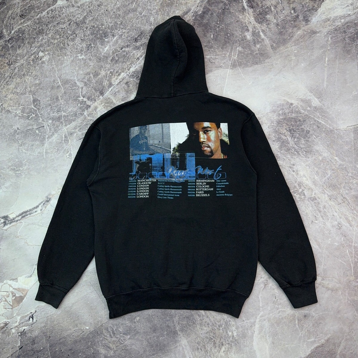 Vintage Kanye West Late Registration Hoodie Tour 2006 Black Sz M