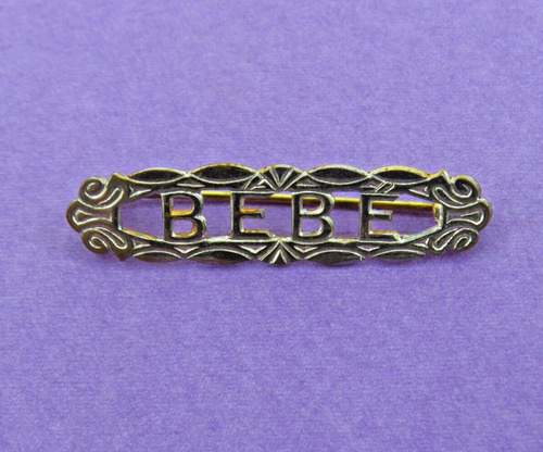 Broche Ancienne Vintage Bébé - Occasion - Bijou Rétro Et Charmant