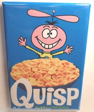 Quisp Vintage Cereal Box 2" x 3" Refrigerator or Locker MAGNET