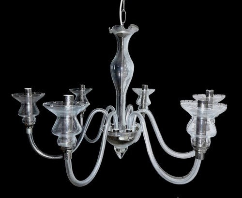 Lampadario candelabro in vetro di Murano cristallo classico 6 luci E14 Sylcom - Foto 1 di 5