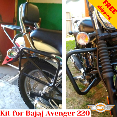 For Bajaj Avenger 220 Luggage rack system Engine guard Pannier rack, Kit