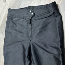 VTG Obermeyer Schoeller WOOL Blend Black Ski Pants USA MADE - Women  s Size 10