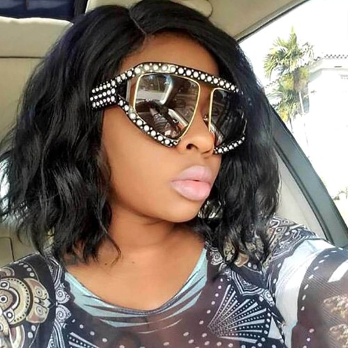 Gafas de sol de gran tamaño para mujer moda piedras marco tonos moda gafas de sol | eBay