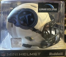 TENNESSEE TITANS Football LUNAR ECLIPSE MINI HELMET UNSIGNED NEW IN BOX RIDDELL