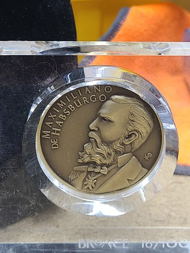 Collection Three Emperors of Mexico Medals Bronze 16/100 - Picture 2 of 6