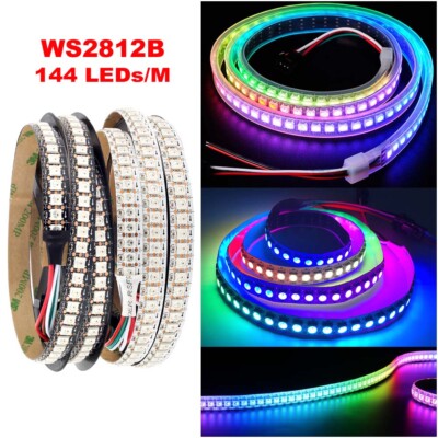 WS2812B LED Strip Pixel Light 5050 RGB 144LED/M ws2812 IC Individual Addressable