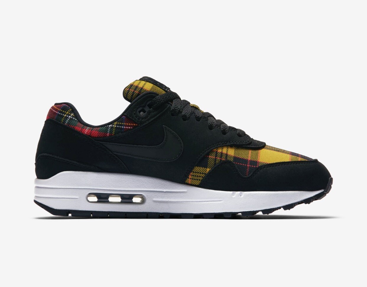 black and plaid air max