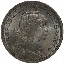 1964 Portugal 50 Centavos Coin – Cupronickel