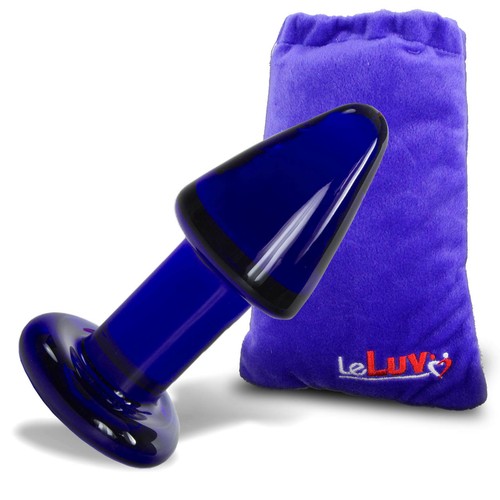 LeLuv Glass DARK NIGHTS 3 Piece Gift Set Dildos & Butt Plug - Picture 4 of 9