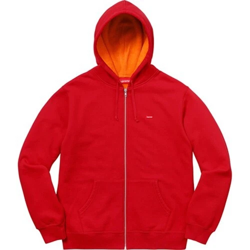 Sweat à capuche zippé Supreme Contrast rouge XL