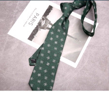 New Classic Polka Dot Blue White JACQUARD WOVEN 100 Silk Men's Necktie Tie