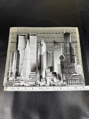 1992 New York Skyline 3D Puzzle By Crystal Lines Australia Rare 9/11 Twin Towers