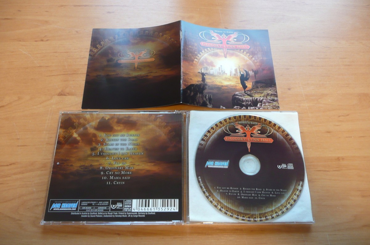 CD GREGORY LYNN HALL - HEAVEN TO EARTH / AOR HEAVEN 2014 / MELODIC