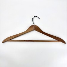 Vintage Wooden Hanger Staple Closure at the Center