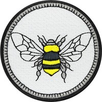 Honigbiene AufnäHer/Patch Imkerei AufbüGler Gestickt Honey Bee