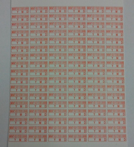5mm x 12mm Void Warranty Label Sticker ( 510 pcs ) - Picture 2 of 4