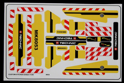 Custom Aufkleber 8053 Replacement Sticker Sheet