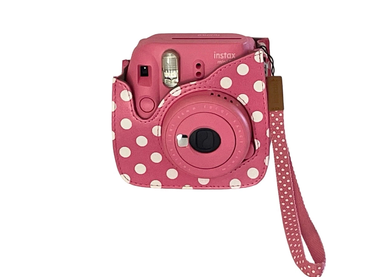 kritiker Fakultet Arbejdskraft FUJIFILM Instax Mini 9 Pink Instant Film Camera With Case Polka Dot | eBay