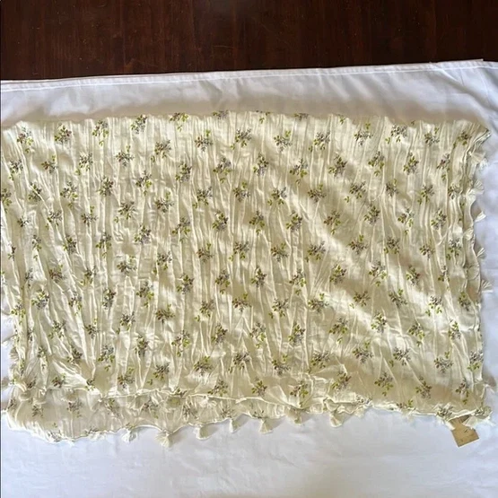 Ralph Lauren Denim Supply Bufanda Floral Mujer Pastel Borla Flecos NUEVO CON ETIQUETAS RARO Foto 3 de 4