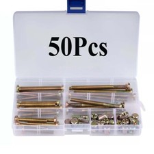 Cot Bed Furniture Connecting Bolts Barrel Nut M6 Alan Allen Key Screw Set 50PCS