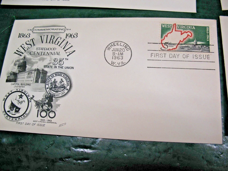 FIRST DAY OF ISSUE CORDELL HALL ABE LINCOLN W VIRGINIA FOOD FOR PEACE 1963 - Image 2 of 4