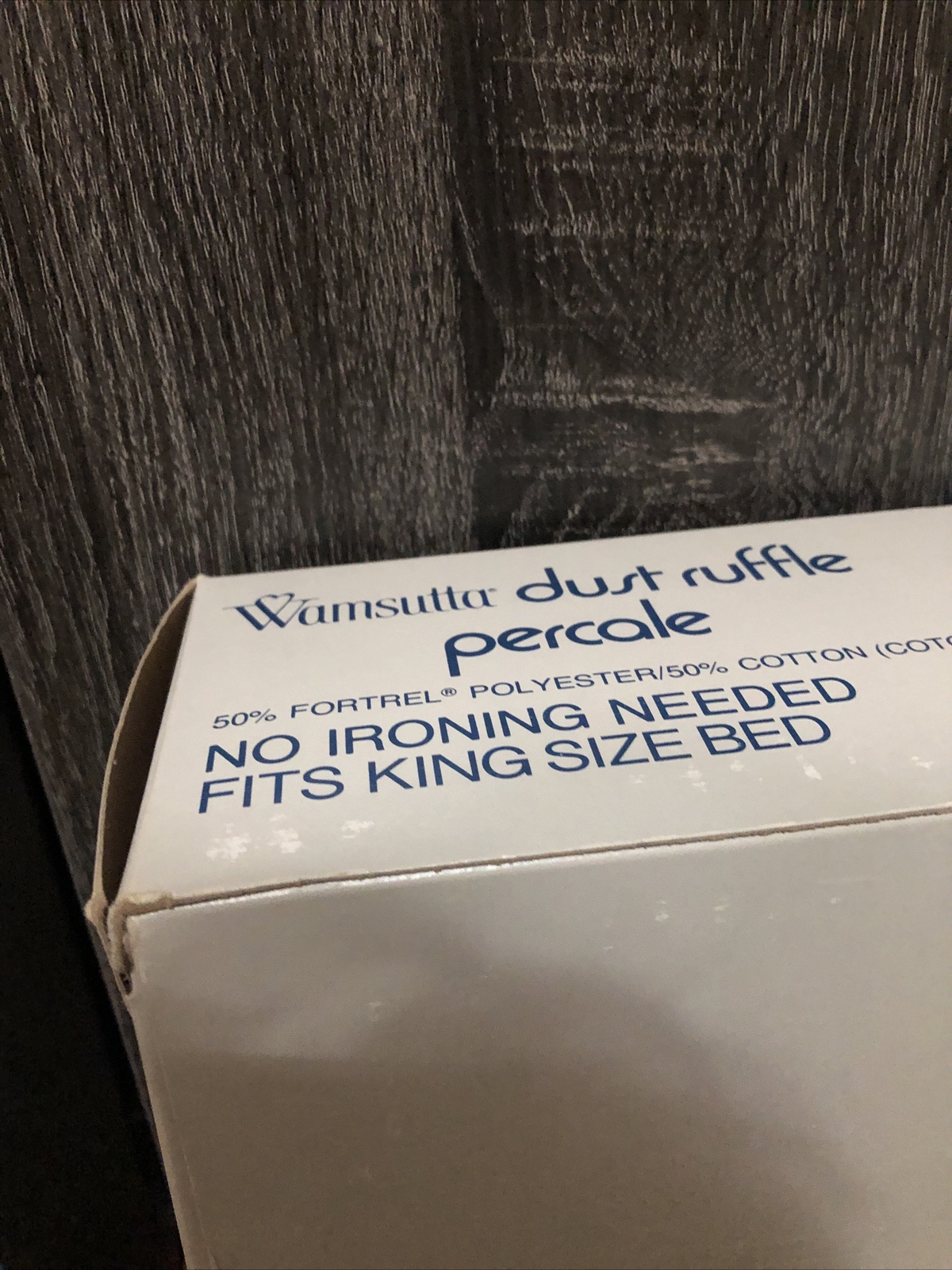 Vintage Wamsutta Bed Coordinates White Dust Ruffle Bed Skirt King Size