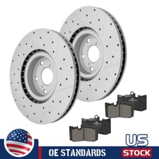 For Lexus IS300 IS350 GS350 RC350 Front Disc Rotors Ceramic Brake Pads Kit