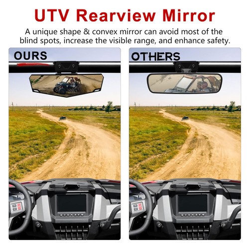 RZR Center Convex Rearview Mirror For Polaris RZR PRO XP/4 2020-24 #2883763 T6Y0 - Picture 4 of 12