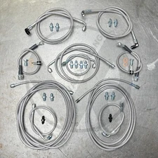 Complete Stainless Brake Line Replacement Kit For 88-91 Honda Civic w/rear drum