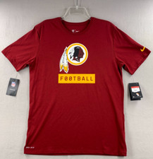 Washington Redskins Nike Sideline Equipment Logo T-Shirt Men's 2XL NFL Wash New