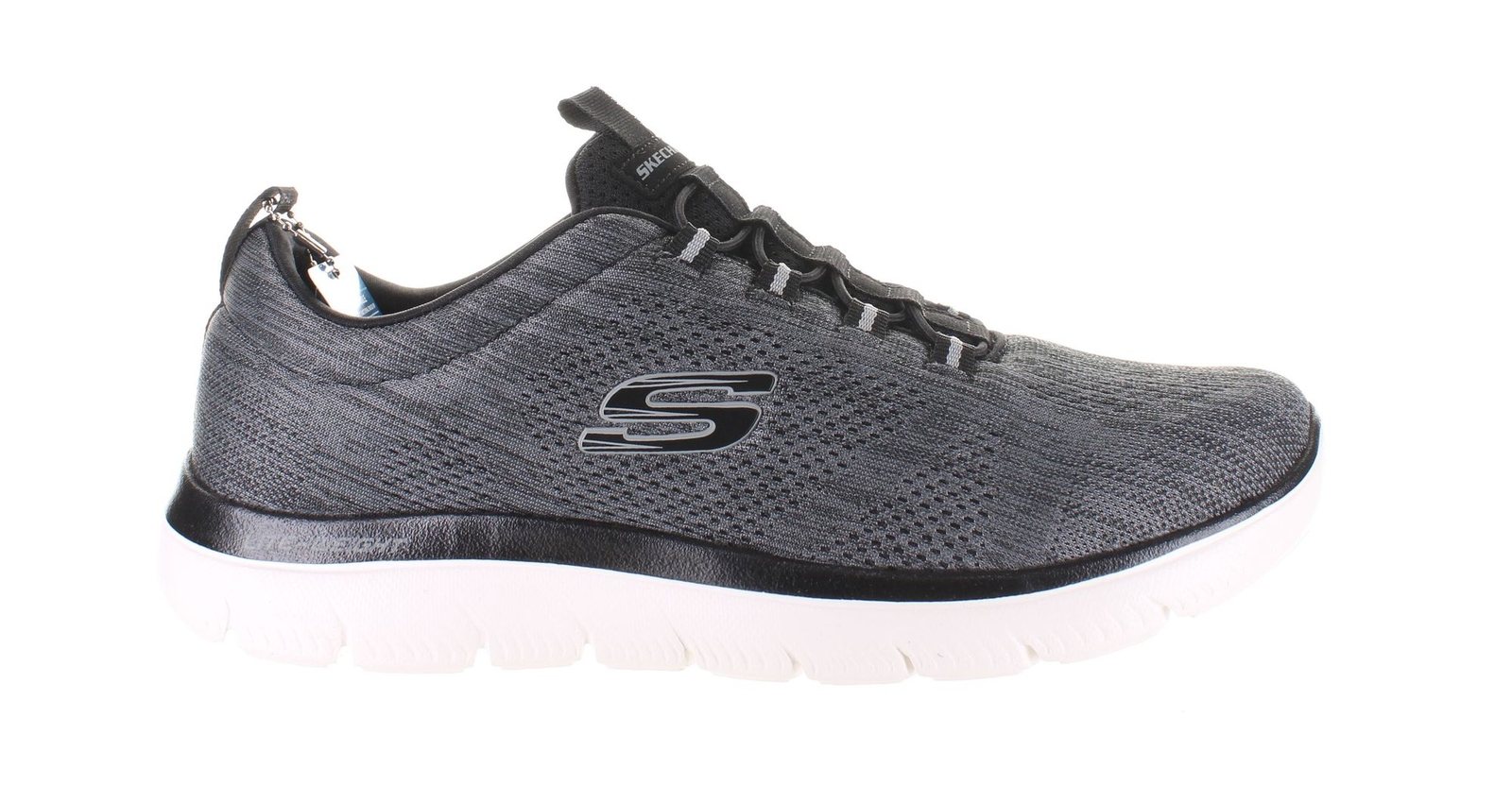 Skechers Mens Louvin Gray Walking Shoes Size 9 (7777760)-image