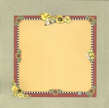 Flowers Flower Memories spring Summer All Occasion 8 x 8 Premade Scrapbook Page