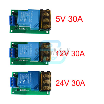 DC 5V/12V/24V 30A Relay Module Optocoupler Isolation High & Low Level Trigger