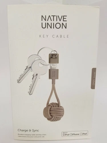 Native Union Key Cable Lightning to USB Charging Key Fob Apple MFi Certified