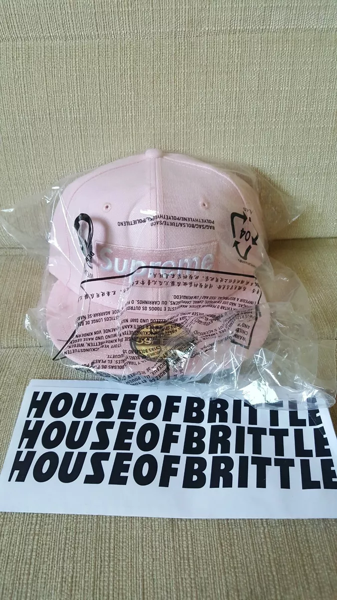 Supreme Champions Box Logo New Era Hat Pink 7 1/8